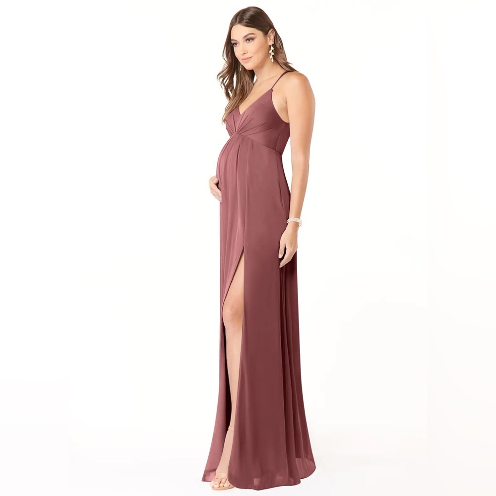 Azazie Annabelle Maternity Bridesmaid Dress in Desert Rose